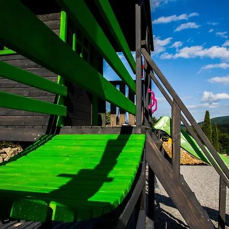 Drewniany W Gorach Jacuzzi & Balia - Osada Chelm Chalet