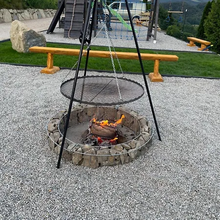 Drewniany W Gorach Jacuzzi & Balia - Osada Chelm Chalet Stroza (Myslenice)
