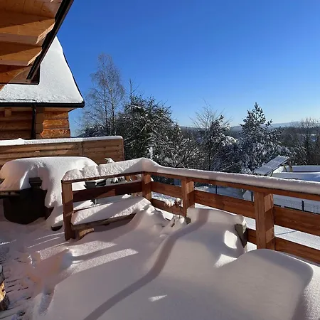 Drewniany W Gorach Jacuzzi & Balia - Osada Chelm Chalet Stroza (Myslenice)
