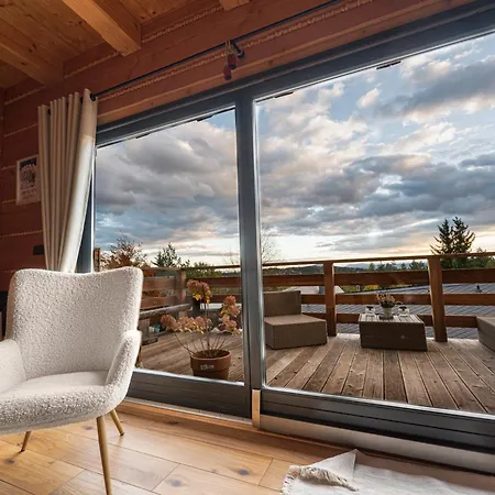 Alpesi faház Z Bali Drewnianych W Gorach Jacuzzi & Balia - Osada Chelm Stróża