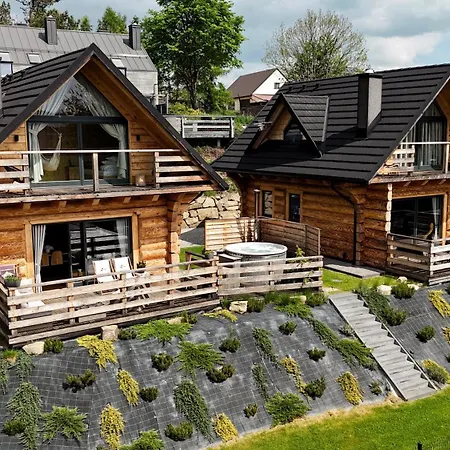 Z Bali Drewnianych W Gorach Jacuzzi & Balia - Osada Chelm בקתה